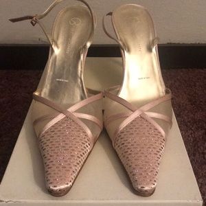 St. John Light Pink Evening Pump